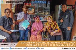 Pengawasan Pelaksanaan Sakernas Februari 2018 Oleh Ibu Pimpinan BPS Provinsi NTB