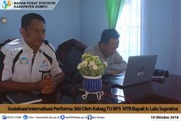 Kunjungan Kabid NWAS BPS Provinsi NTB