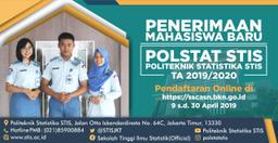 Politeknik Statistika (Polstat) STIS membuka Penerimaan Mahasiswa Baru (PMB) 2019