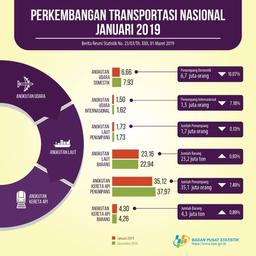 Penumpang Pesawat Domestik Turun pada Januari 2019