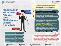 Pengumuman Rekrutmen Mitra BPS Kabupaten Dompu Tahun 2024