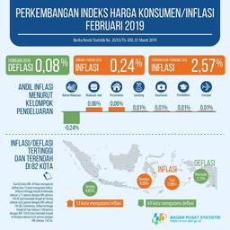 Deflasi 0,08 Persen di Februari 2019