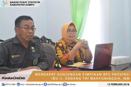 Kunjungan Pimpinan BPS Provinsi NTB ke Kabupaten Dompu